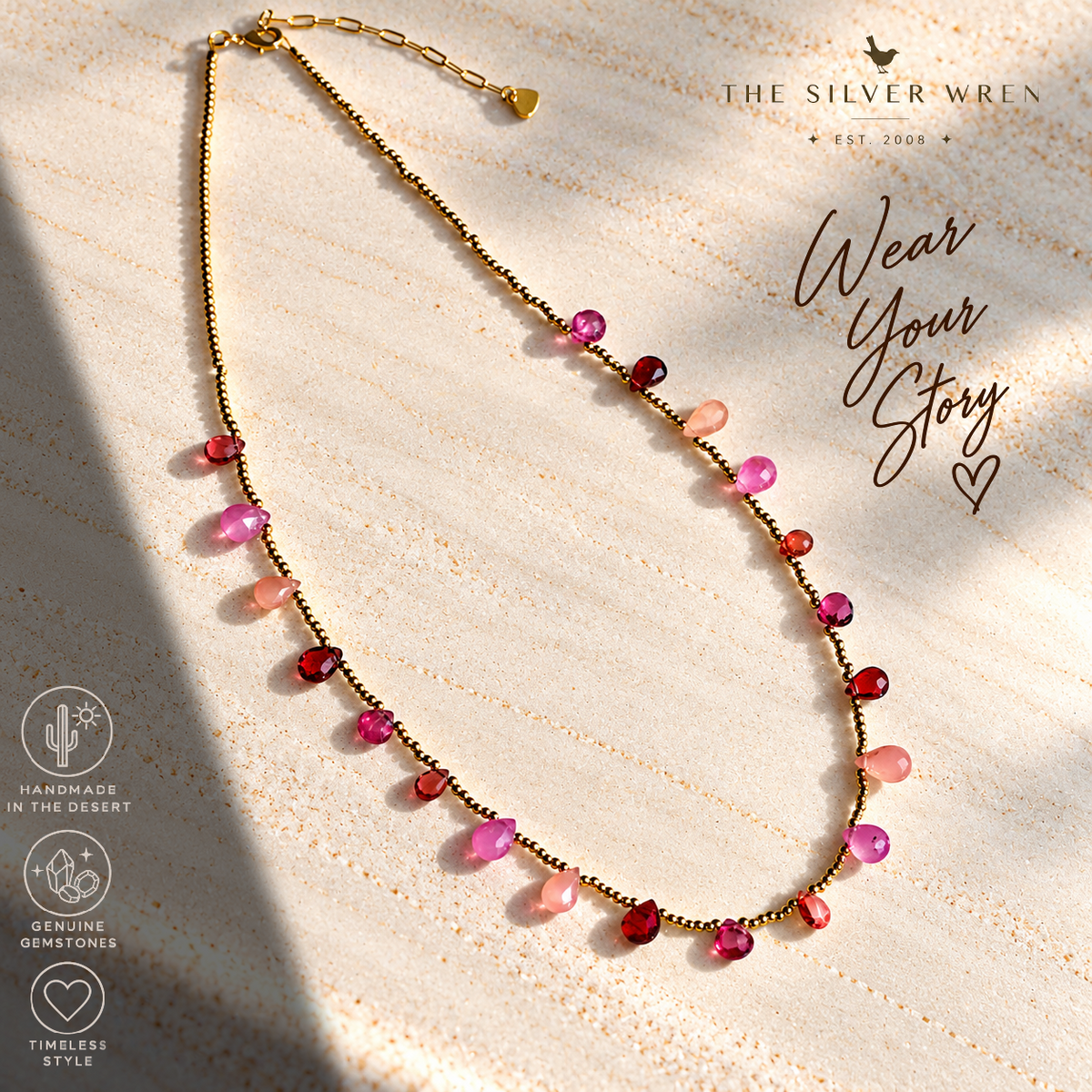 Rosalie Gemstone Layering Necklaces
