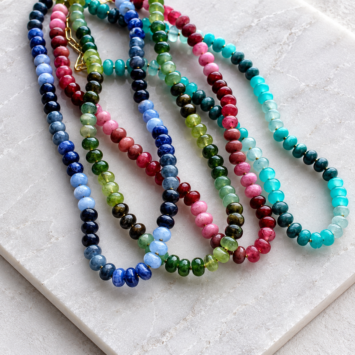 Canyon Color Stone Candy Necklace