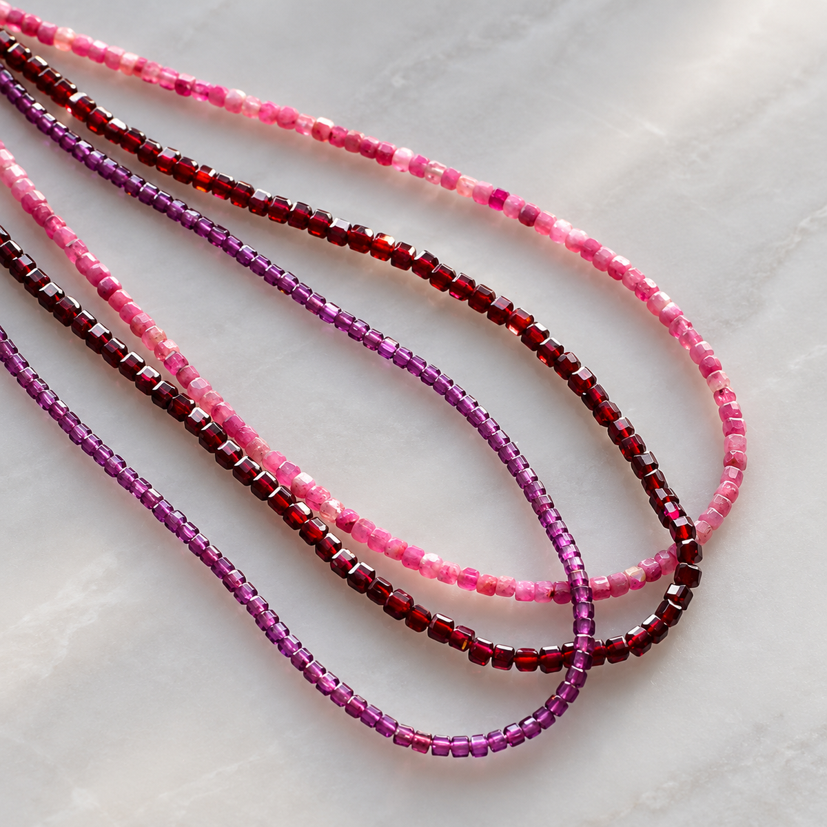 Core Gemstone Layering Necklaces