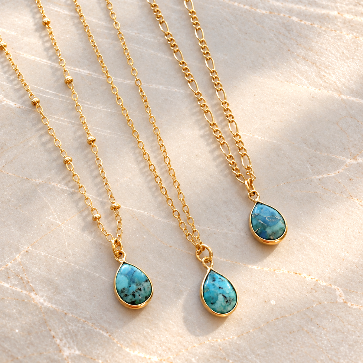 Cori Turquoise Drop Necklace