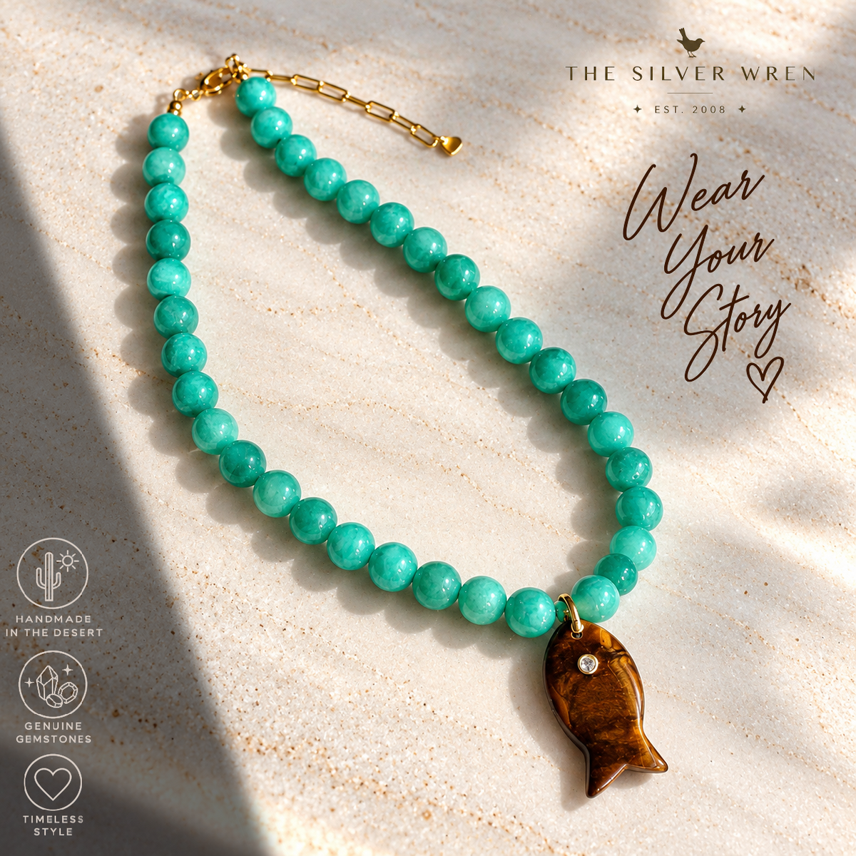 Aqua Cove Beaded Necklace