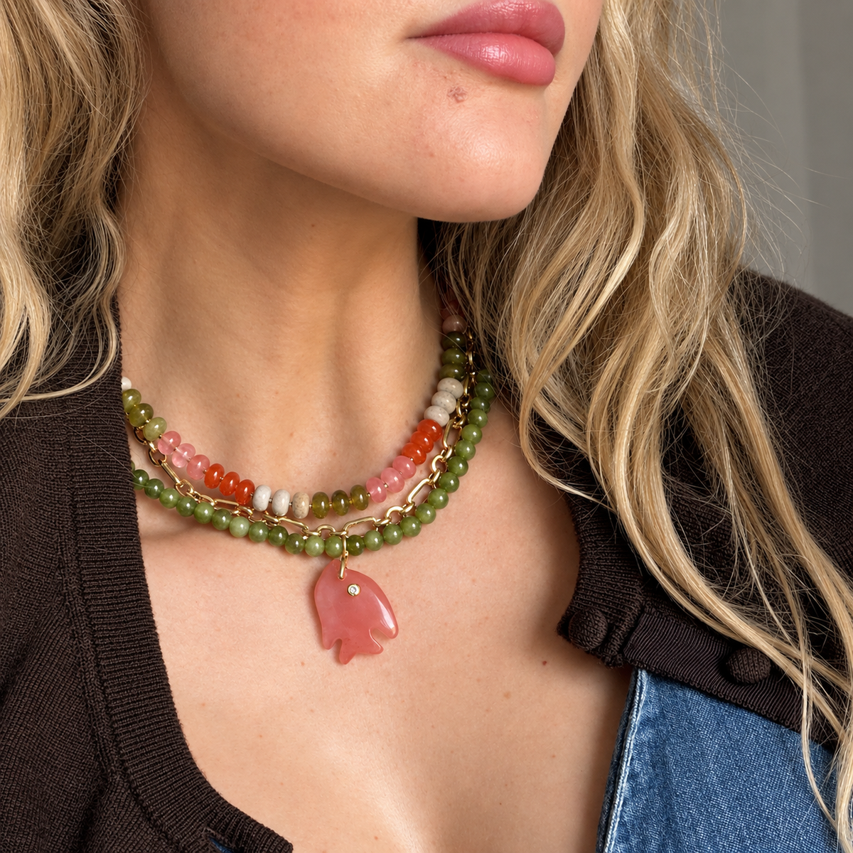 Dawn Stone Candy Necklace