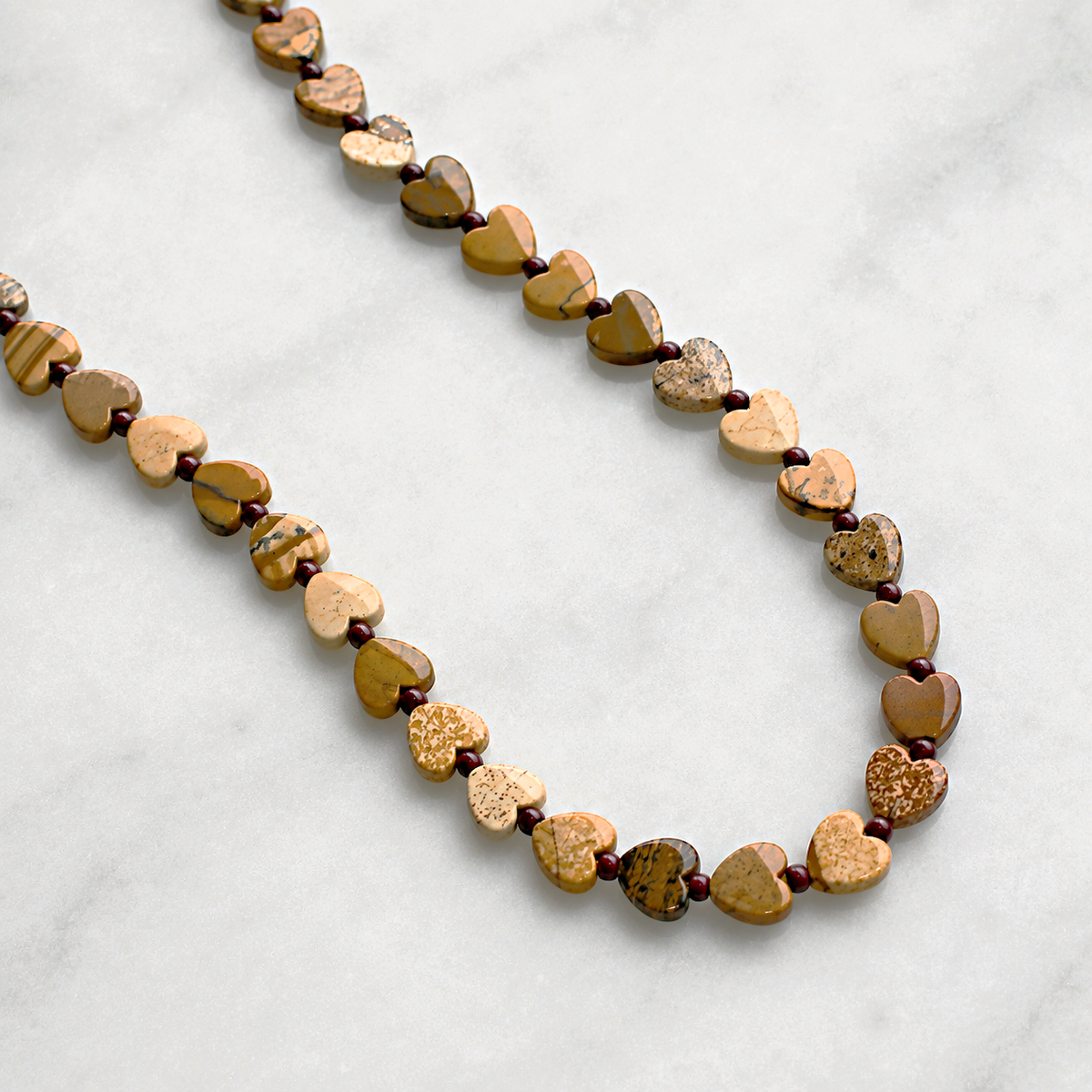 Desert Darling Heart Beaded Necklace