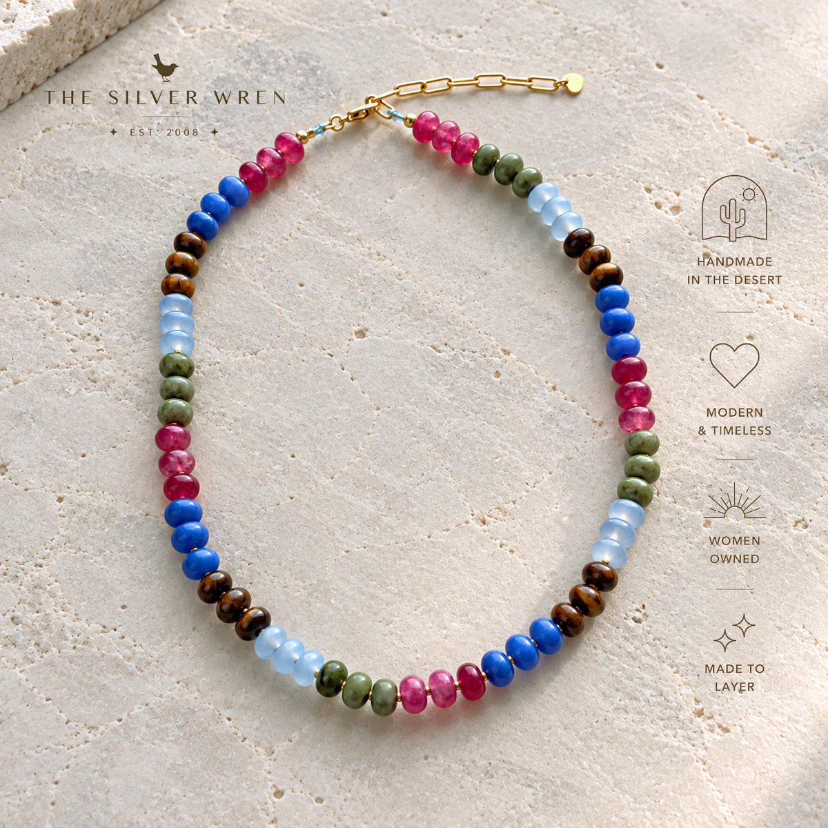Desert Dusk Stone Candy Necklace