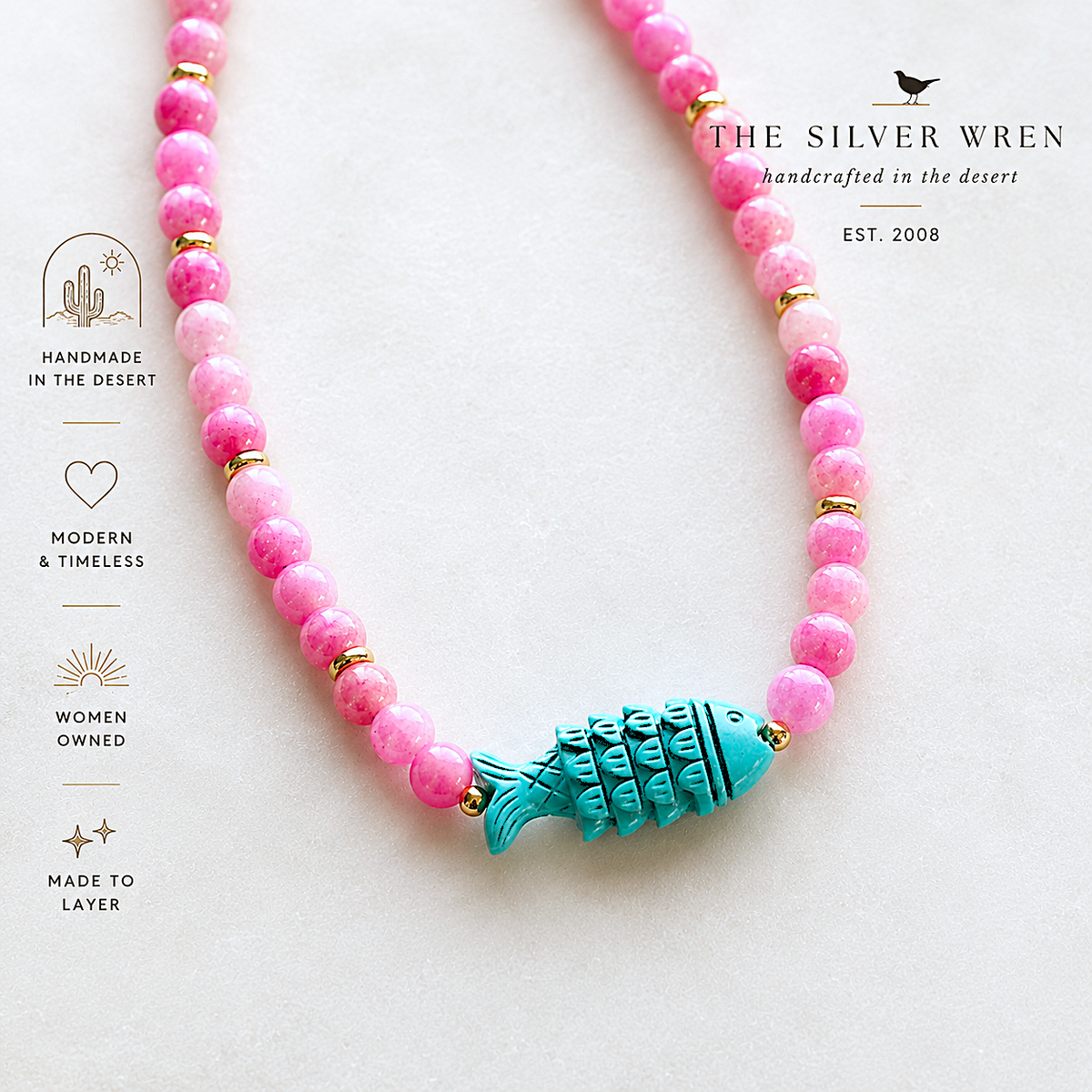 Essie Beaded Fish Necklace