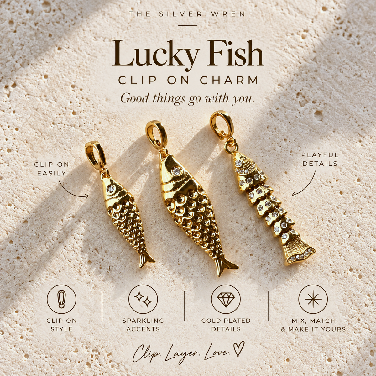 Favorite Fish Clip-On Charm - Best Seller