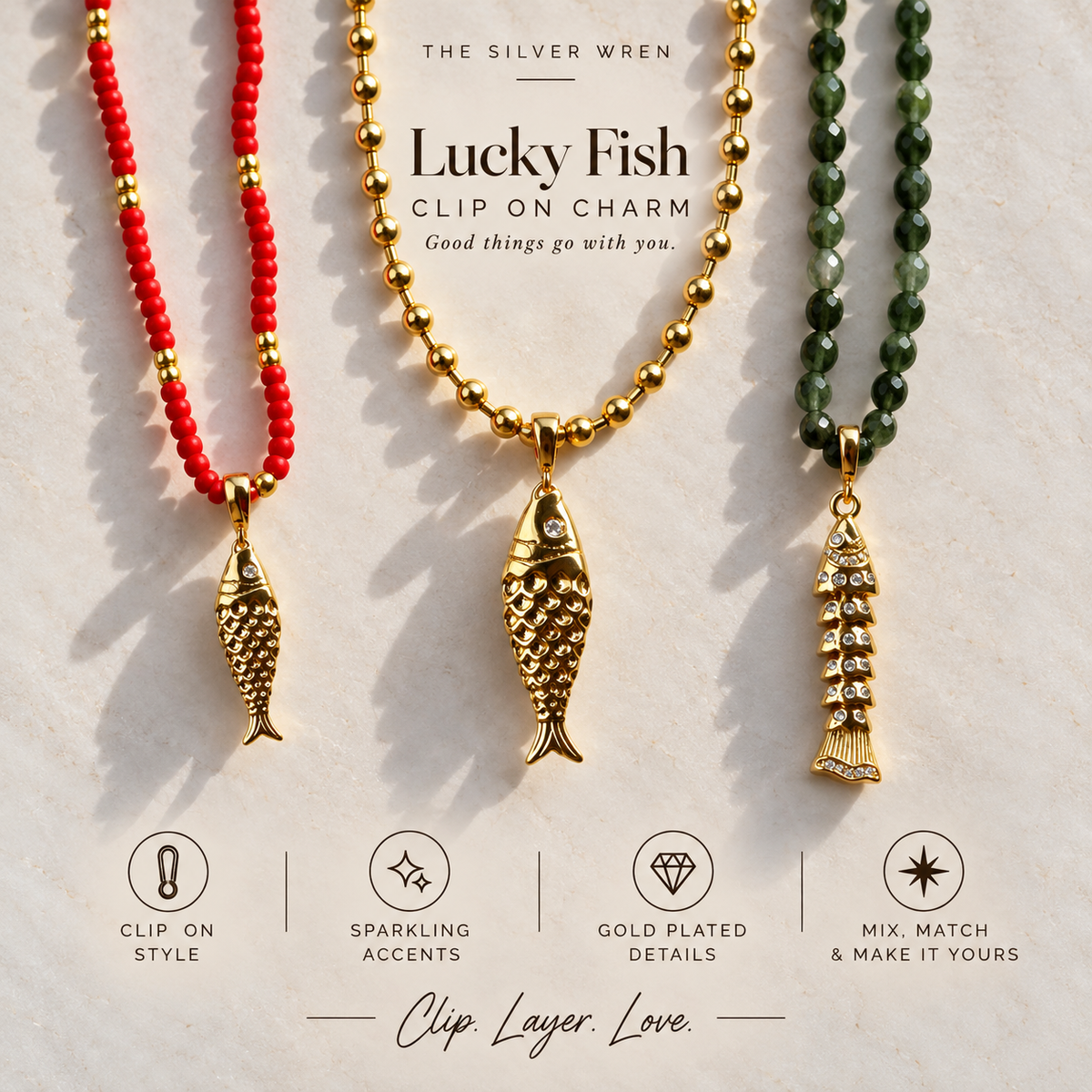 Favorite Fish Clip-On Charm - Best Seller