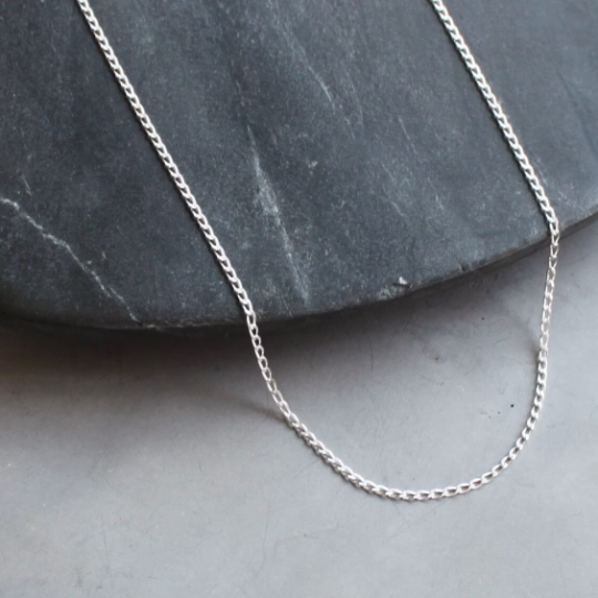 silver chain necklace png
