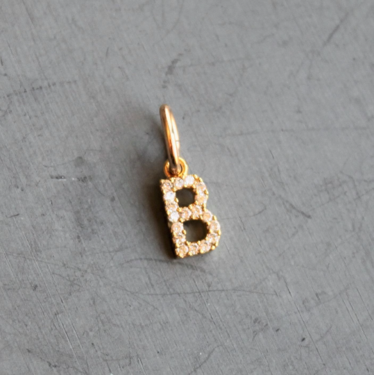 Pave Letter Add On Charm