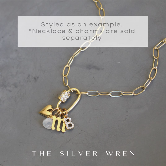 Pave Letter Add On Charm