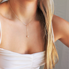 Alix Pearl Lariat Necklace