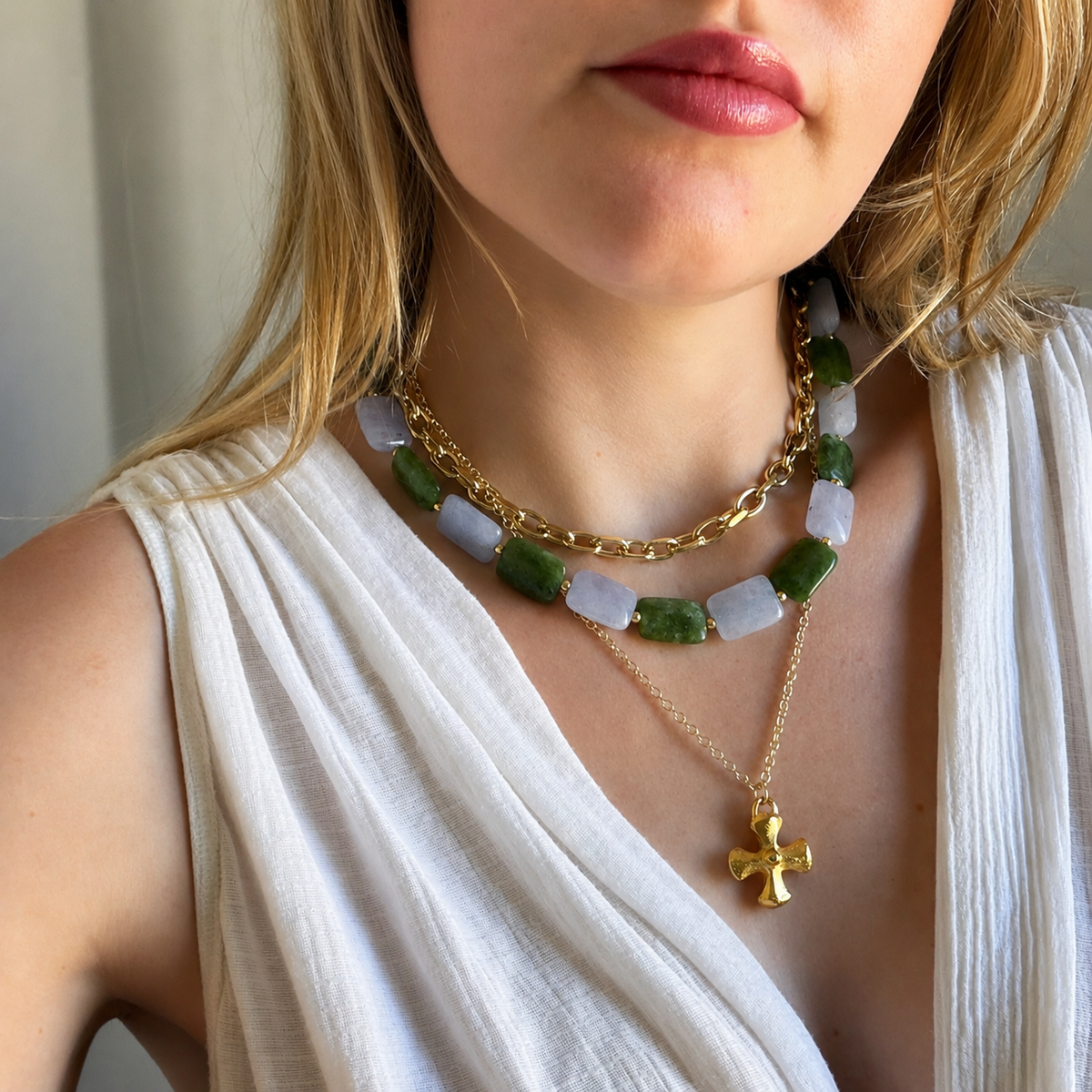 Sage & Sky Jade Necklace