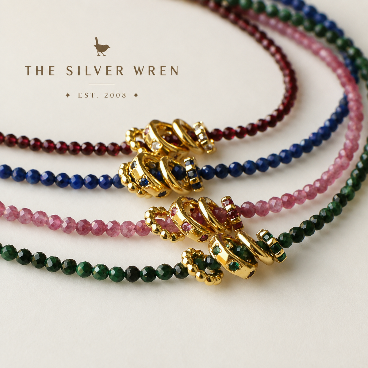 Semi Precious Stone Layering Necklaces