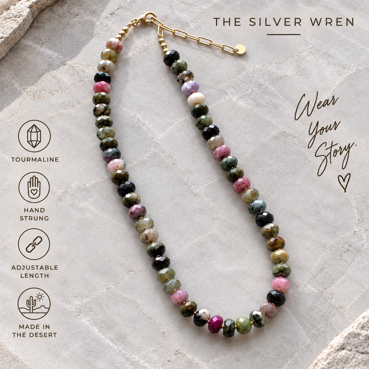 Sonoran Tourmaline Gemstone Necklace