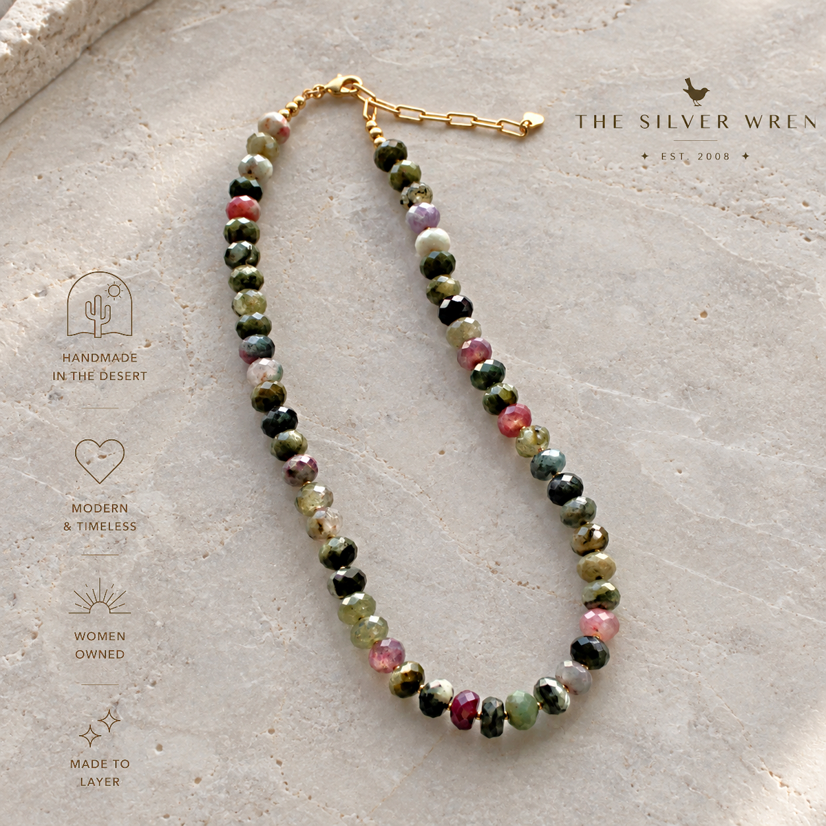 Sonoran Tourmaline Gemstone Necklace