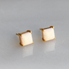 Square Opal Stud Earrings