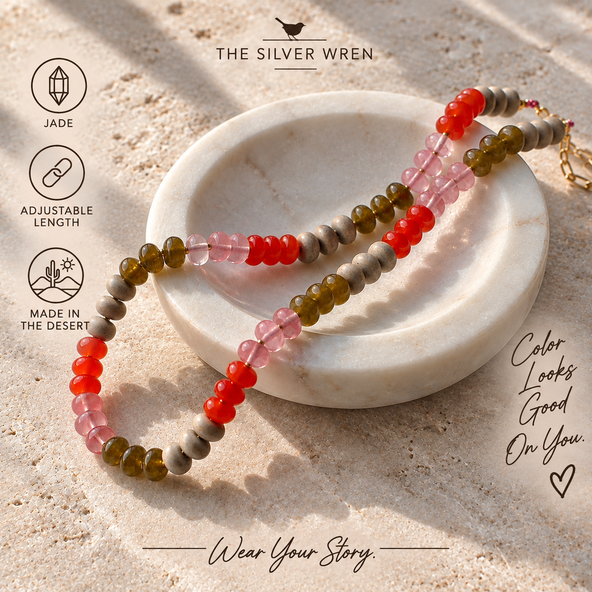 Dawn Stone Candy Necklace