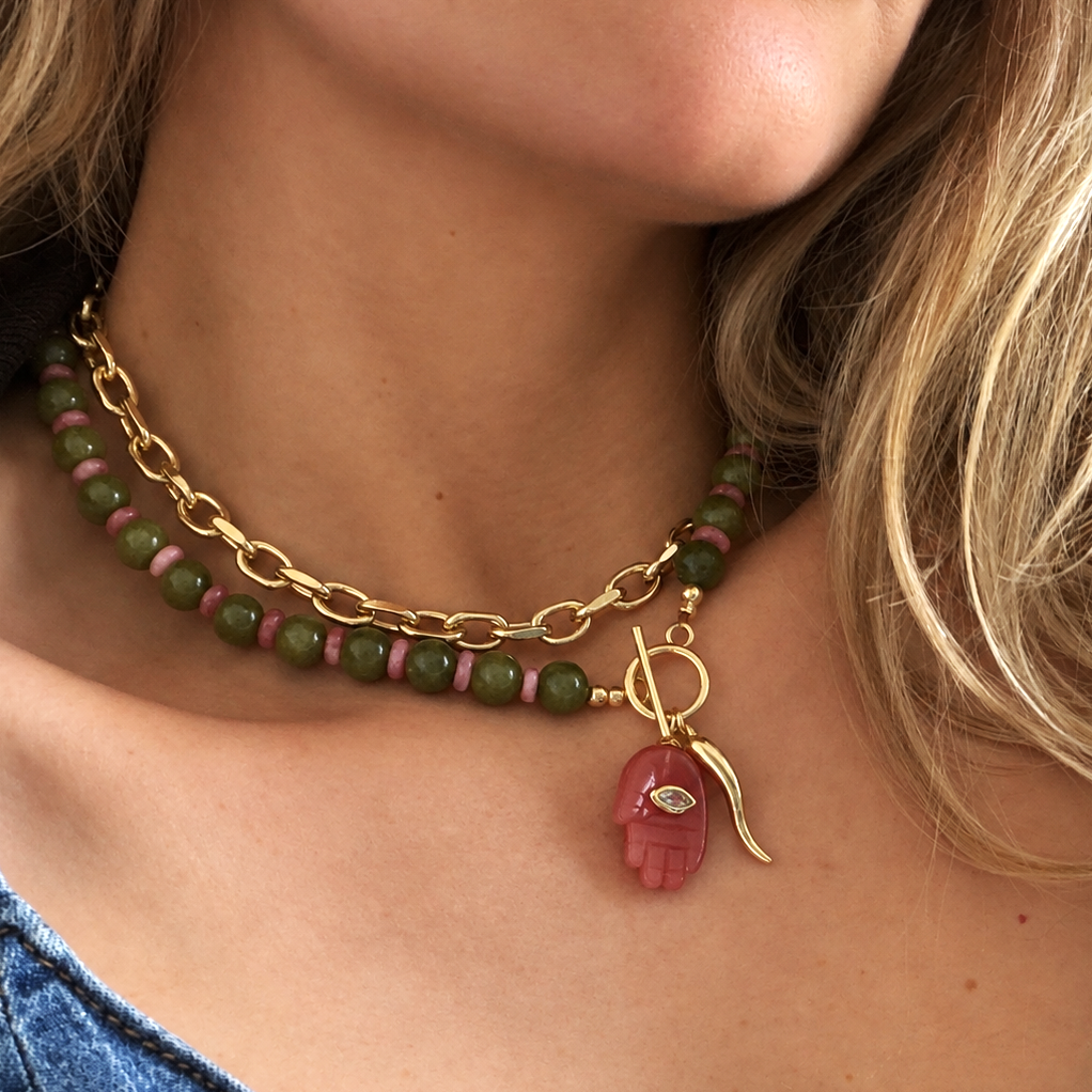 Tommie Jade Toggle Necklace