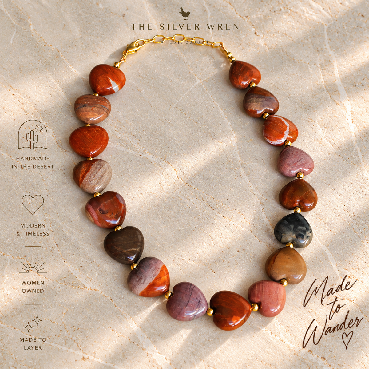 Wild Heart Beaded Necklace