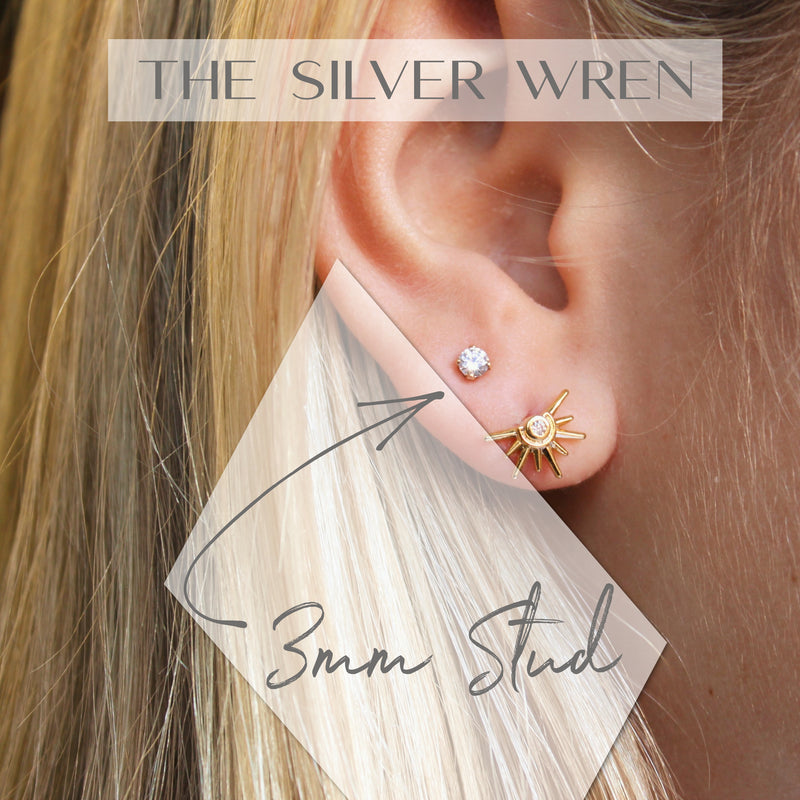 Moonstone Stud Earrings – Beksan Designs