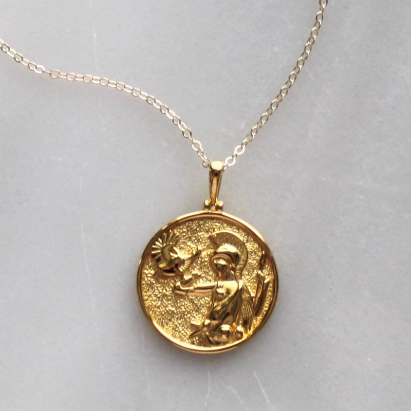 Athena Pendant Necklace - Symbol of Courage
