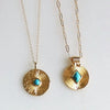 Turquoise and Gold Coin Necklaces