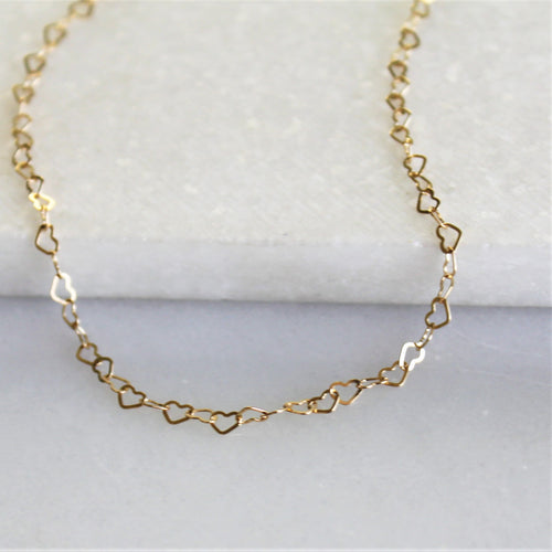 Sweet Heart Chain Necklace