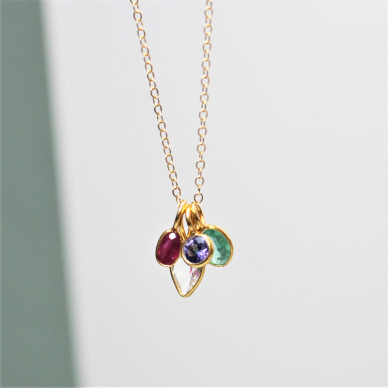 JIA JIA + NET SUSTAIN Birthstone 14-karat gold multi-stone necklace |  NET-A-PORTER