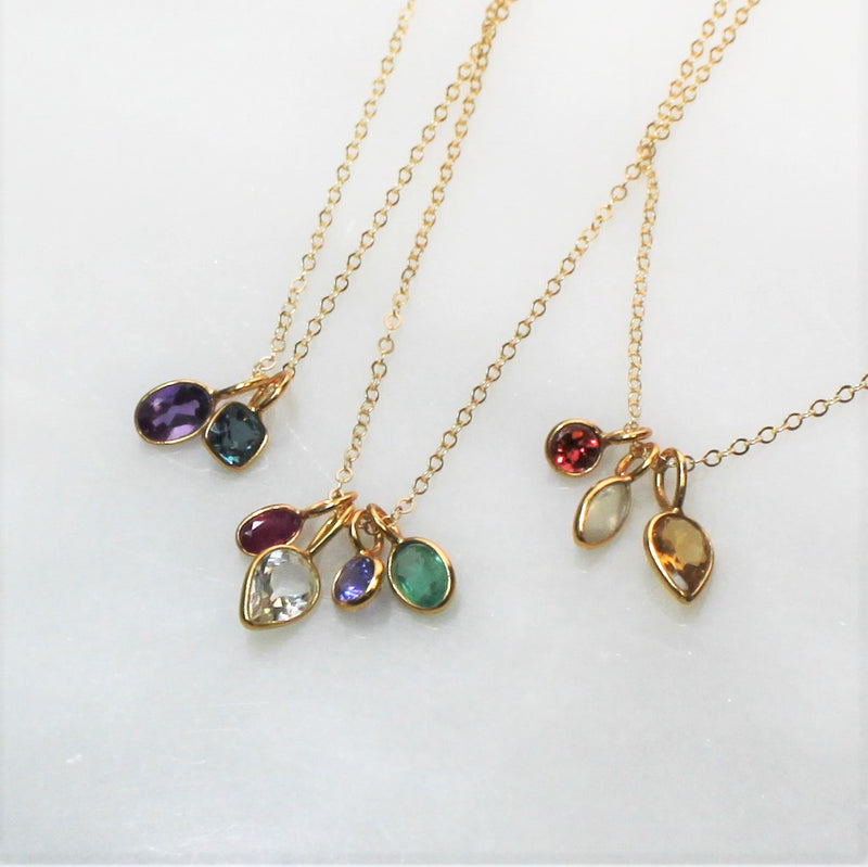Mixed Birthstone Necklace - The Lucy Edit