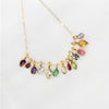 Mixed Shape Birthstone Necklace - Perfect for Mother's Day