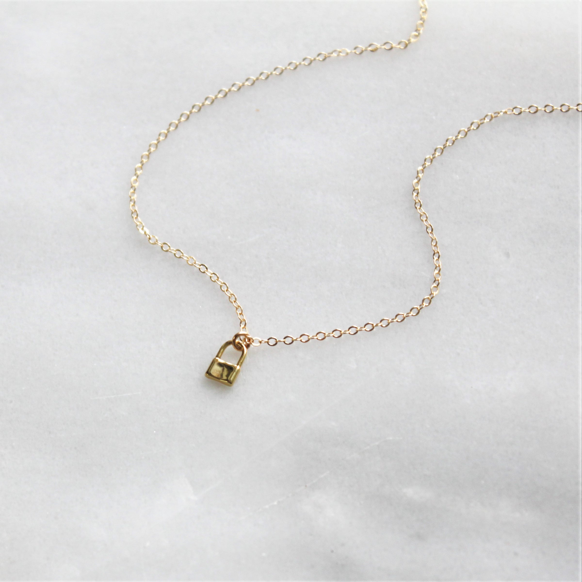 Teeny Tiny Padlock Necklace, 100% Sterling Silver, Silver Lock Choker,  Petite REAL Padlock, Opens & Closes, #944