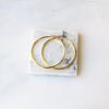 Imogen Latch Hoops in Gold and Silver