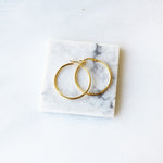 Imogen Latch Hoops in Gold and Silver