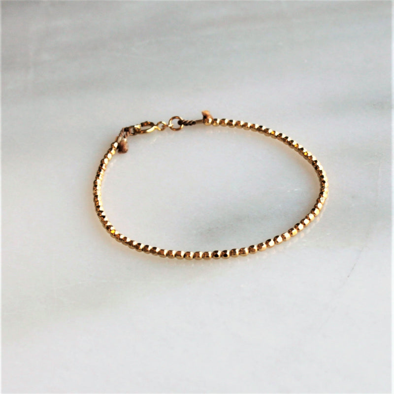 Harmony Gold Beaded Bracelet