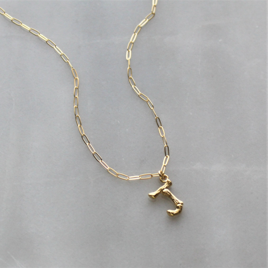Initial 2025 necklace bamboo