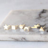 Tiny Gold Studs - Choose your shape