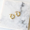 Imogen Latch Hoops in Gold and Silver