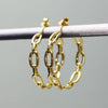 Mae Chunky Chain Hoops