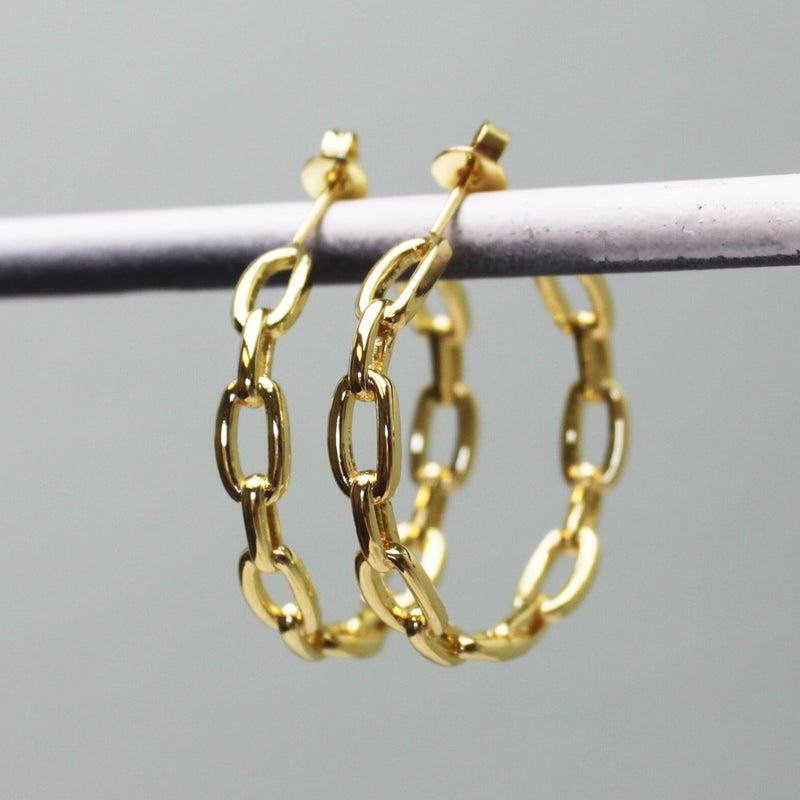 Mae Chunky Chain Hoops