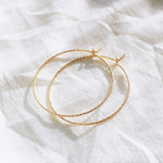 Sparkle Hoops - Silver or Gold - Choose your size