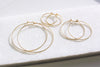 Sparkle Hoops - Silver or Gold - Choose your size