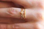 Mare Thin CZ & Gold Band
